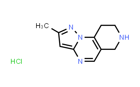 CAS No. 1820707-15-0, 2-Methyl-6,7,8,9-tetrahydropyrazolo[1,5-a]pyrido[3,4-e]pyrimidine hydrochloride