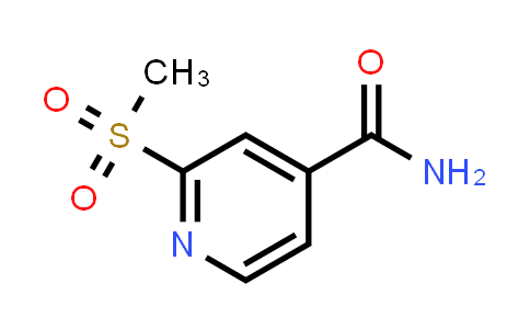CAS No. 1820707-92-3, 2-(Methylsulfonyl)isonicotinamide