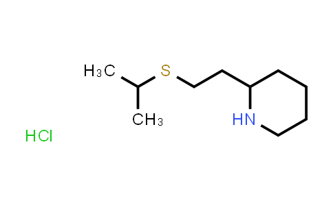 CAS No. 1820718-02-2, 2-[2-(Propan-2-ylsulfanyl)ethyl]piperidine hydrochloride