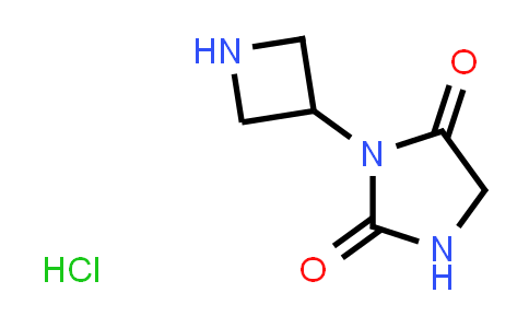 CAS No. 1820736-21-7, 3-(Azetidin-3-yl)imidazolidine-2,4-dione hydrochloride