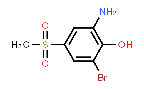 CAS No. 1820889-74-4, 2-Amino-6-bromo-4-(methylsulfonyl)phenol
