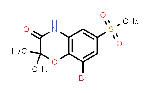 CAS No. 1820889-83-5, 8-Bromo-2,2-dimethyl-6-(methylsulfonyl)-2H-benzo[b][1,4]oxazin-3(4H)-one