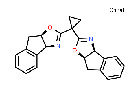 CAS No. 182122-08-3, (3aS,3a'S,8aR,8a'R)-2,2'-(Cyclopropane-1,1-diyl)bis(8,8a-dihydro-3aH-indeno[1,2-d]oxazole)