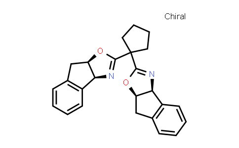 CAS No. 182122-12-9, (3aS,3a'S,8aR,8a'R)-2,2'-(Cyclopentane-1,1-diyl)bis(8,8a-dihydro-3aH-indeno[1,2-d]oxazole)