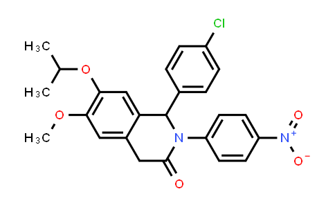 CAS No. 1821463-86-8, 1-(4-Chlorophenyl)-7-isopropoxy-6-methoxy-2-(4-nitrophenyl)-1,2-dihydroisoquinolin-3(4H)-one