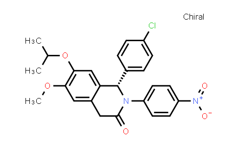 CAS No. 1821463-87-9, (S)-1-(4-chlorophenyl)-7-isopropoxy-6-methoxy-2-(4-nitrophenyl)-1,2-dihydroisoquinolin-3(4H)-one