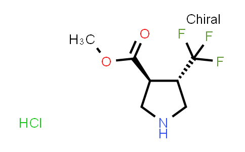 CAS No. 1821794-05-1, Methyl (3S,4S)-4-(trifluoromethyl)pyrrolidine-3-carboxylate hydrochloride