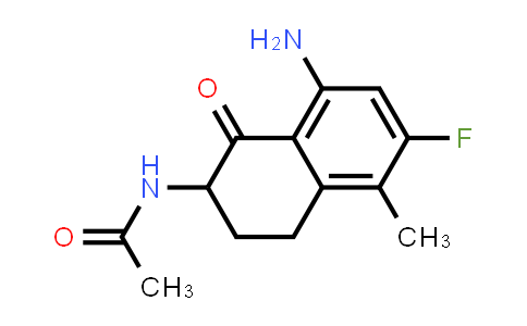 CAS No. 182182-31-6, N-(8-Amino-6-fluoro-5-methyl-1-oxo-1,2,3,4-tetrahydronaphthalen-2-yl)acetamide