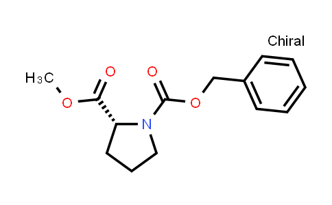 CAS No. 182210-00-0, 1,2-Pyrrolidinedicarboxylic acid, 2-methyl 1-(phenylmethyl) ester, (R)-