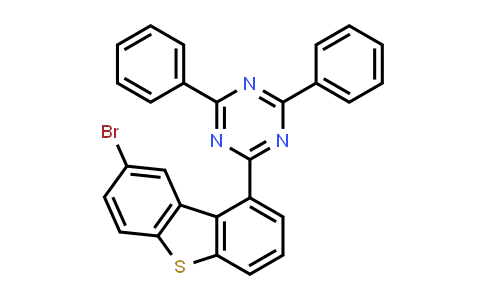CAS No. 1822310-77-9, 2-(8-Bromodibenzo[b,d]thiophen-1-yl)-4,6-diphenyl-1,3,5-triazine