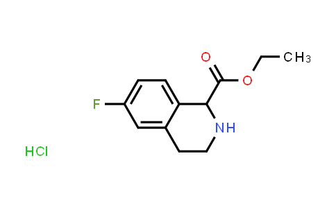 CAS No. 1822454-85-2, Ethyl 6-fluoro-1,2,3,4-tetrahydroisoquinoline-1-carboxylate hydrochloride