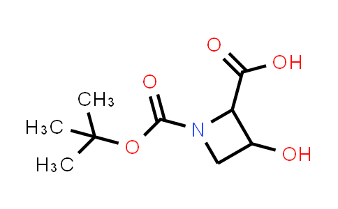 CAS No. 1822531-69-0, 1-[(Tert-butoxy)carbonyl]-3-hydroxyazetidine-2-carboxylic acid