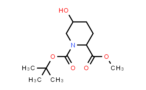 CAS No. 1822538-74-8, 1-(tert-Butyl) 2-methyl 5-hydroxypiperidine-1,2-dicarboxylate