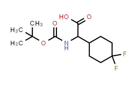 CAS No. 1822546-08-6, 2-((tert-Butoxycarbonyl)amino)-2-(4,4-difluorocyclohexyl)acetic acid