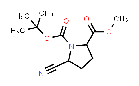 CAS No. 1822575-16-5, 1-(tert-Butyl) 2-methyl 5-cyanopyrrolidine-1,2-dicarboxylate