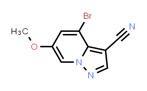 CAS No. 1822680-43-2, 4-Bromo-6-methoxypyrazolo[1,5-a]pyridine-3-carbonitrile