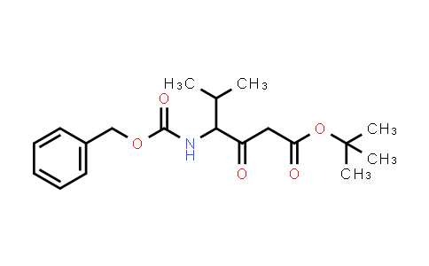 CAS No. 1822810-13-8, tert-Butyl 4-(((benzyloxy)carbonyl)amino)-5-methyl-3-oxohexanoate