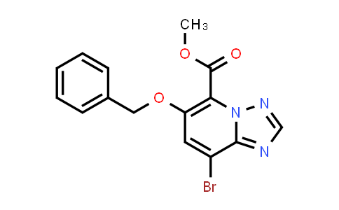 CAS No. 1822847-79-9, Methyl 6-(benzyloxy)-8-bromo-[1,2,4]triazolo[1,5-a]pyridine-5-carboxylate