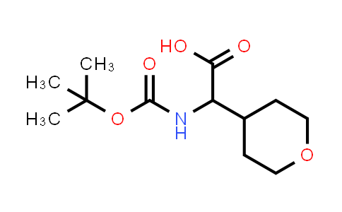 CAS No. 182287-49-6, 2-((tert-Butoxycarbonyl)amino)-2-(tetrahydro-2H-pyran-4-yl)acetic acid