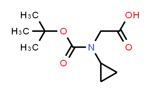 CAS No. 182291-93-6, N-(tert-Butoxycarbonyl)-N-cyclopropylglycine
