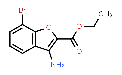 CAS No. 1823241-41-3, Ethyl 3-amino-7-bromobenzofuran-2-carboxylate