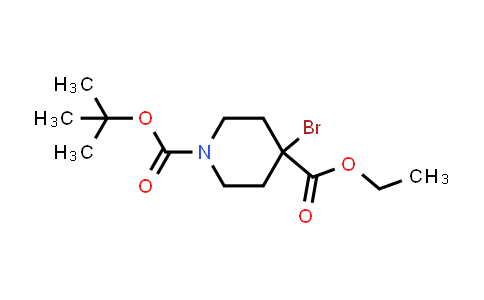 CAS No. 1823257-80-2, 1-(tert-Butyl) 4-ethyl 4-bromopiperidine-1,4-dicarboxylate