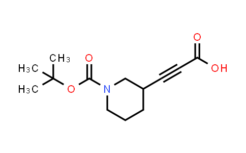 CAS No. 1823259-06-8, 3-(1-(tert-Butoxycarbonyl)piperidin-3-yl)propiolic acid