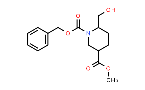 CAS No. 1823264-77-2, 1-Benzyl 3-methyl 6-(hydroxymethyl)piperidine-1,3-dicarboxylate