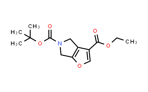 CAS No. 1823271-85-7, 5-(tert-Butyl) 3-ethyl 4,6-dihydro-5H-furo[2,3-c]pyrrole-3,5-dicarboxylate