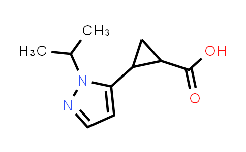 CAS No. 1823322-75-3, 2-[1-(Propan-2-yl)-1H-pyrazol-5-yl]cyclopropane-1-carboxylic acid
