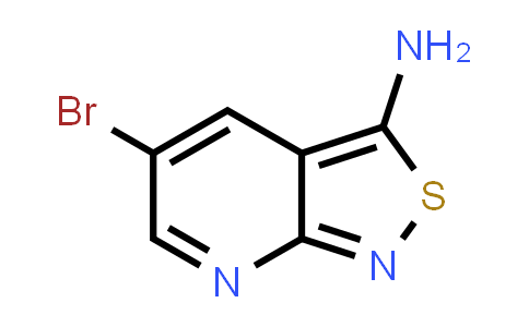 CAS No. 1823368-22-4, Isothiazolo[3,4-b]pyridin-3-amine, 5-bromo-