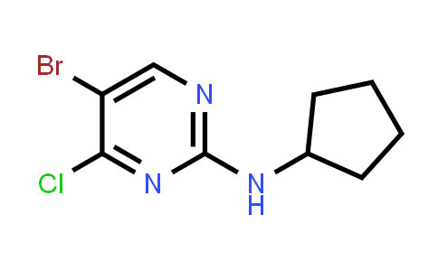 CAS No. 1823404-28-9, 5-Bromo-4-chloro-N-cyclopentylpyrimidin-2-amine