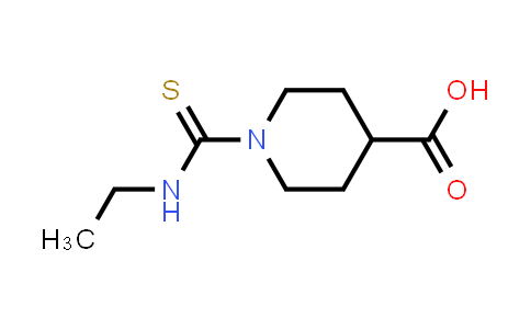 CAS No. 1823409-13-7, 1-(Ethylcarbamothioyl)piperidine-4-carboxylic acid