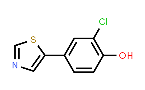 CAS No. 1823423-09-1, 2-Chloro-4-(thiazol-5-yl)phenol