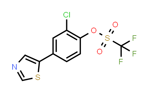 CAS No. 1823433-21-1, 2-Chloro-4-(thiazol-5-yl)phenyl trifluoromethanesulfonate