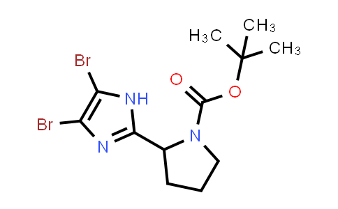CAS No. 1823447-39-7, tert-Butyl 2-(4,5-dibromo-1H-imidazol-2-yl)pyrrolidine-1-carboxylate