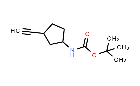 CAS No. 1823497-00-2, tert-Butyl (3-ethynylcyclopentyl)carbamate