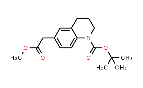 CAS No. 1823554-92-2, tert-Butyl 6-(2-methoxy-2-oxoethyl)-3,4-dihydroquinoline-1(2H)-carboxylate
