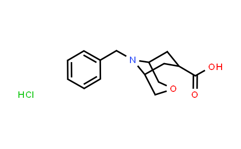 CAS No. 1823562-03-3, 9-Benzyl-3-oxa-9-azabicyclo[3.3.1]nonane-7-carboxylic acid hydrochloride