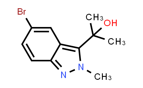 CAS No. 1823787-20-7, 2-(5-Bromo-2-methyl-2H-indazol-3-yl)propan-2-ol