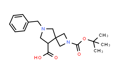 CAS No. 1823807-74-4, 6-Benzyl-2-(tert-butoxycarbonyl)-2,6-diazaspiro[3.4]octane-8-carboxylic acid