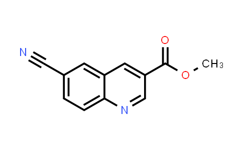 CAS No. 1823808-81-6, 3-Quinolinecarboxylic acid, 6-cyano-, methyl ester