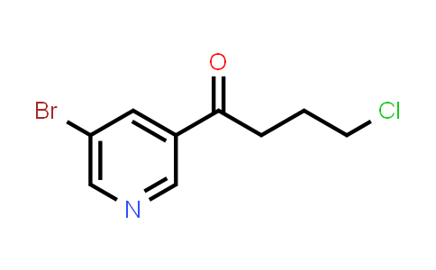 CAS No. 1823829-33-9, 1-(5-Bromopyridin-3-yl)-4-chlorobutan-1-one