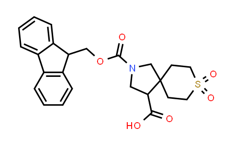 CAS No. 1823835-45-5, 2-(((9H-Fluoren-9-yl)methoxy)carbonyl)-8-thia-2-azaspiro[4.5]decane-4-carboxylic acid 8,8-dioxide