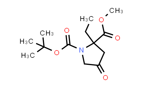 CAS No. 1823864-65-8, 1-tert-Butyl 2-methyl 2-ethyl-4-oxopyrrolidine-1,2-dicarboxylate