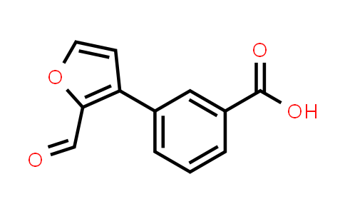 CAS No. 1823985-74-5, Benzoic acid, 3-(2-formyl-3-furanyl)-