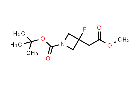 CAS No. 1824020-11-2, tert-Butyl 3-fluoro-3-(2-methoxy-2-oxoethyl)azetidine-1-carboxylate