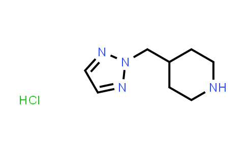 CAS No. 1824057-09-1, 4-((2H-1,2,3-Triazol-2-yl)methyl)piperidine hydrochloride