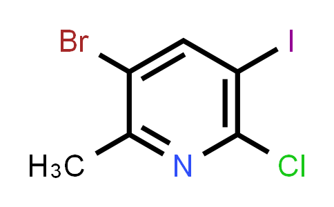 CAS No. 1824109-17-2, 3-Bromo-6-chloro-5-iodo-2-methylpyridine