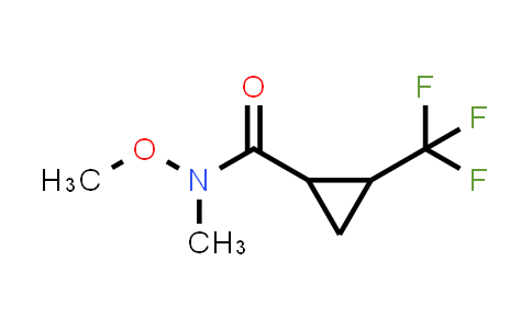 CAS No. 1824253-11-3, N-Methoxy-N-methyl-2-(trifluoromethyl)cyclopropane-1-carboxamide